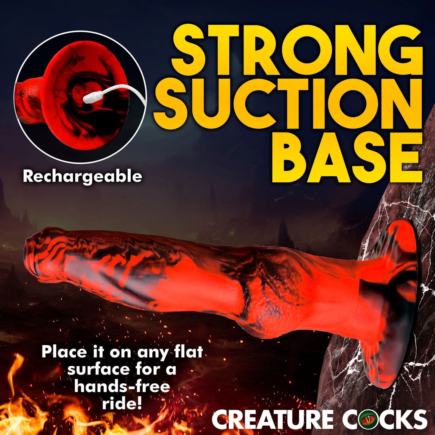 Hell Wolf Thrusting & Vibrating Silicone Werewolf Dildo with Remote