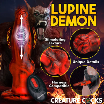 Hell Wolf Thrusting & Vibrating Silicone Werewolf Dildo with Remote