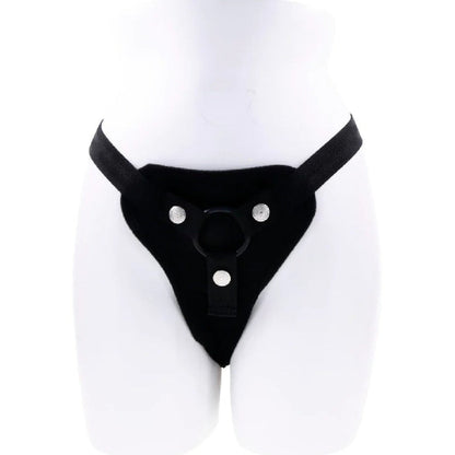 Hidden Pocket Strap On Harness With Remote Control Vibrator