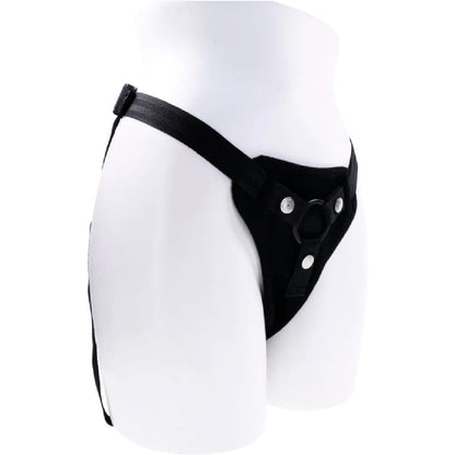 Hidden Pocket Strap On Harness With Remote Control Vibrator