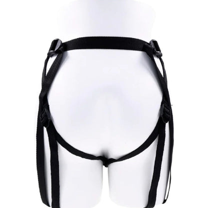 Hidden Pocket Strap On Harness With Remote Control Vibrator