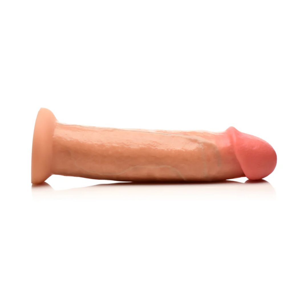 Jock Real Skin 8.5 Inch Silicone Suction Cup Dildo - Vanilla