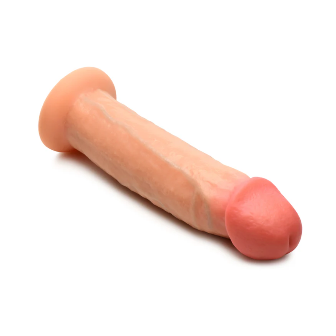 Jock Real Skin 8.5 Inch Silicone Suction Cup Dildo - Vanilla