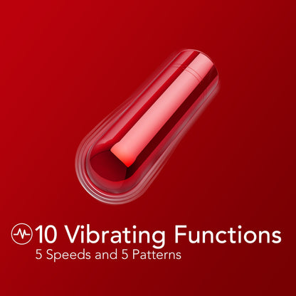 Kool Vibes Rechargeable Mini Bullet - Red