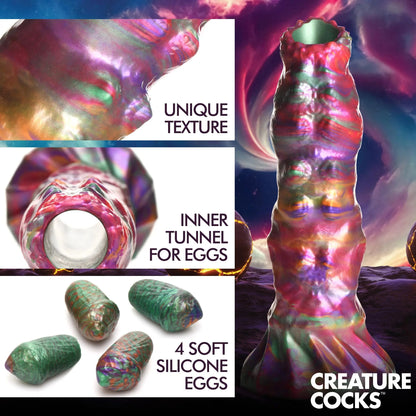 Larva Silicone Ovipositor Fantasy Role Play Dildo With Eggs
