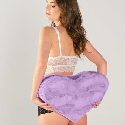 Liberator Faux Fur Heart Wedge Sex Positioning Pillow - Purple