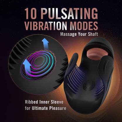 Lickety Split Rechargeable Vibrating Thumping Stroker Silicone