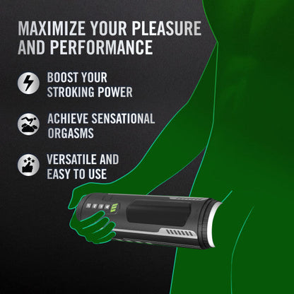 Master Blaster Vibrating, Stroking, Sucking, Warming, Automatic Stroker