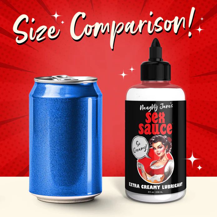 Naughty Jane's Creamy Cum Sex Sauce Lubricant 8oz