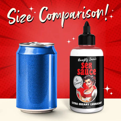 Naughty Jane's Creamy Cum Sex Sauce Lubricant 8oz