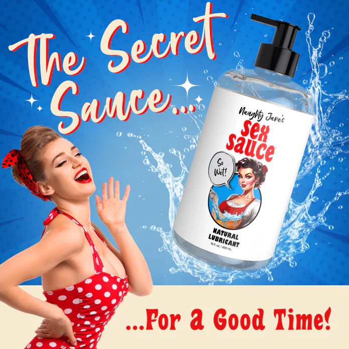 Naughty Jane's Sex Sauce Natural Water Based Lubricant 16oz