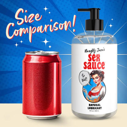 Naughty Jane's Sex Sauce Natural Water Based Lubricant 16oz