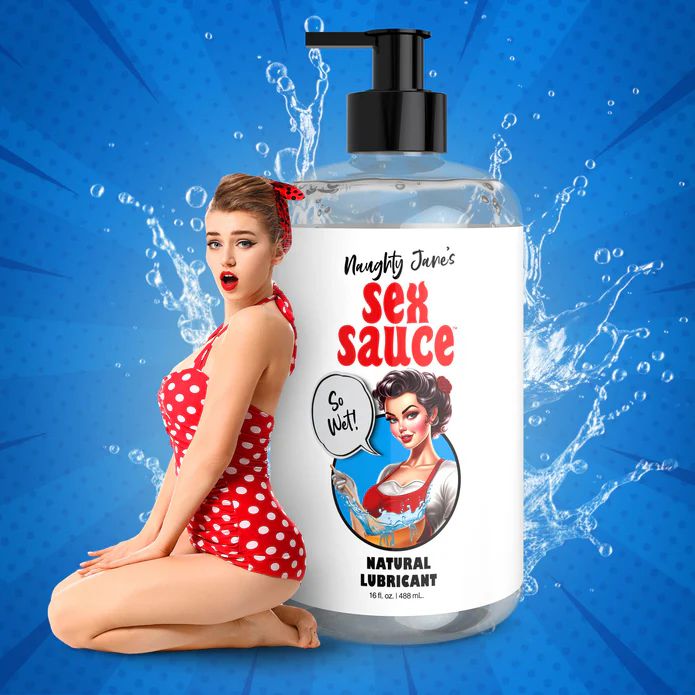 Naughty Jane's Sex Sauce Natural Water Based Lubricant 16oz