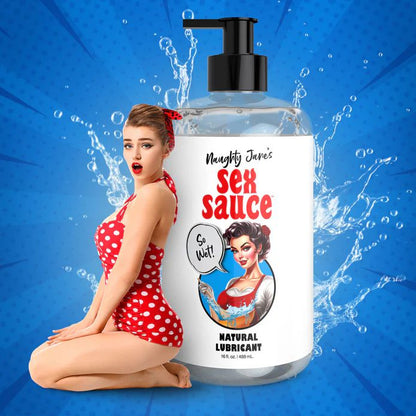 Naughty Jane's Sex Sauce Natural Water Based Lubricant 16oz