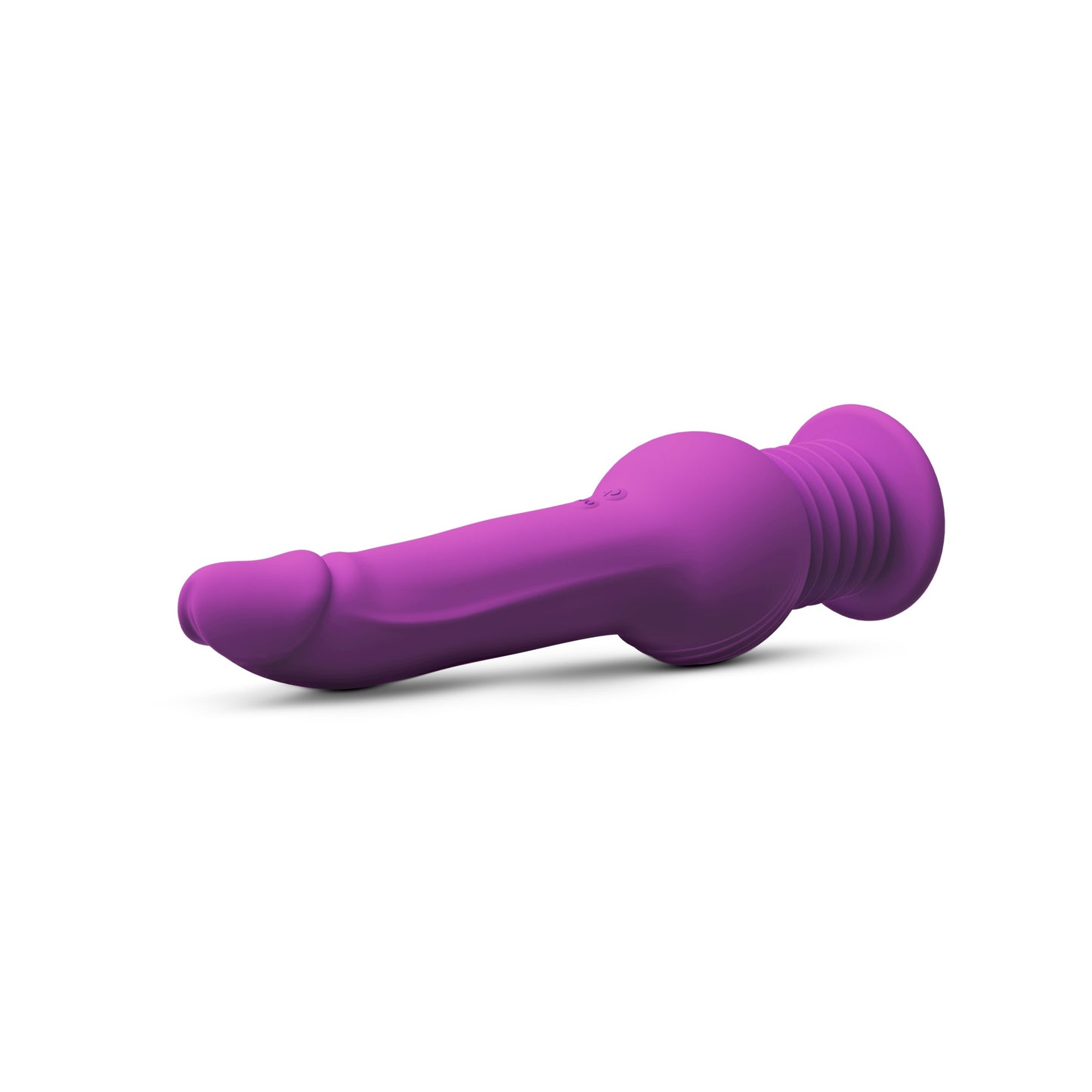 New York Gyro Quake Thrusting 9.75 Inch Silicone Dildo - Purple