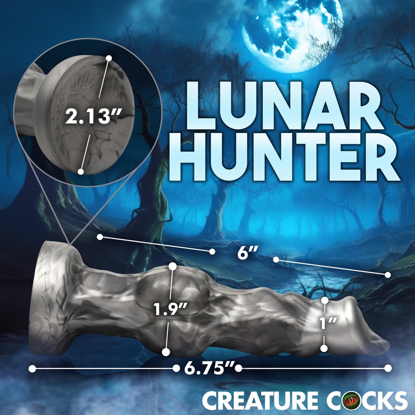 Night Prowler 6.75 Inch Werewolf Canine Dildo with Knot