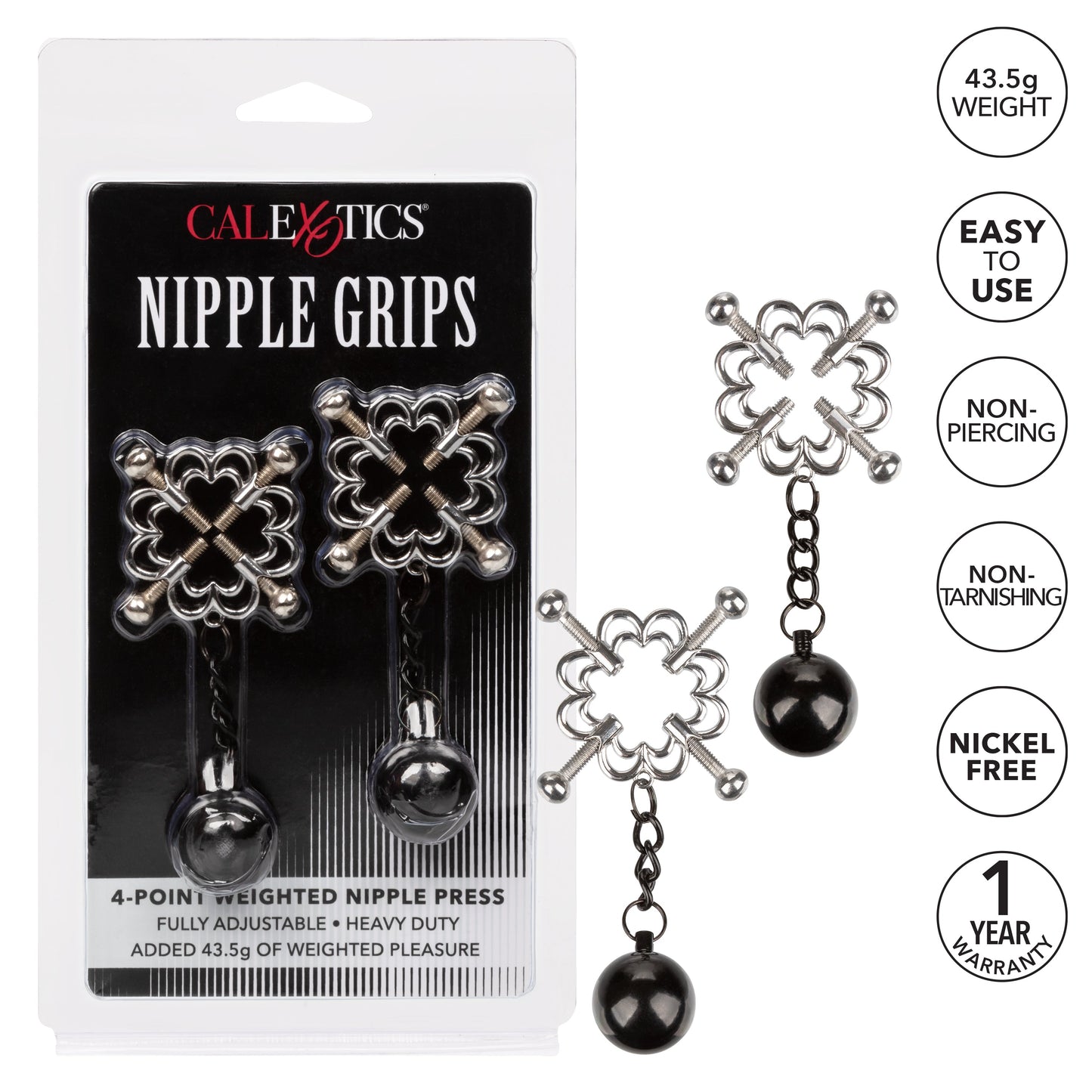 Nipple Grips 4-Point Weighted Nipple Press - set of 2