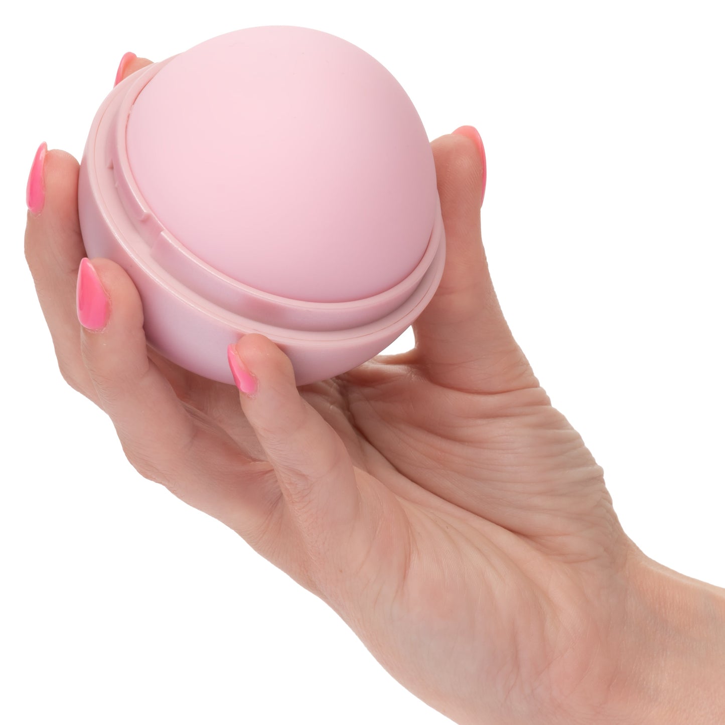 Opal Smooth Discreet Ultra Powerful External Vibrator with Lid - Pink