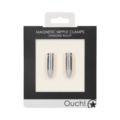 Ouch! Diamond Tipped Bullet Magnetic Nipple Clamps - Gold (Copy)