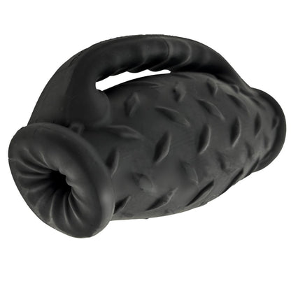 Oxballs Masterjack Double Ended Ultra Squishy Stroker with Handle - Black