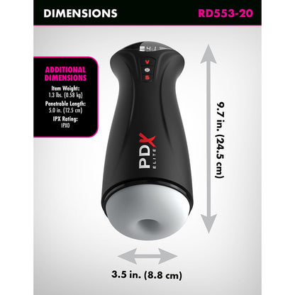 PDX Elite Fap-Gasm Sucking Vibrating Masturbator