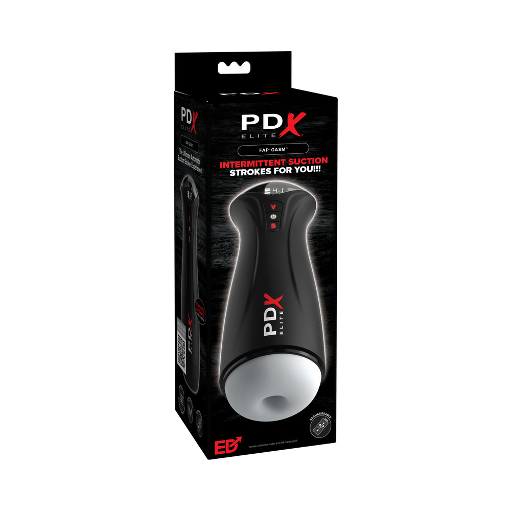 PDX Elite Fap-Gasm Sucking Vibrating Masturbator