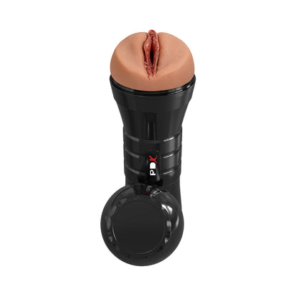 PDX Juicy Snatch XXL Self Lubricating Stroker for Large Penises - Chocolate