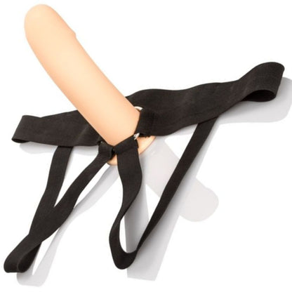 PPA with Jock Strap Hollow Silicone Penis Extender Strap-on - Vanilla