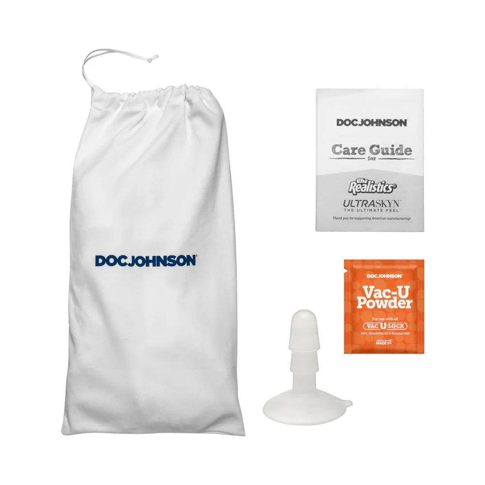 Realistic Cock Squirting 9.5" Dildo w/ Removable Vac U Lock Suction Cup - Caramel