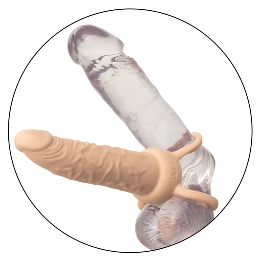 Performance Maxx Double Penetration Vibrating Dildo - Ivory
