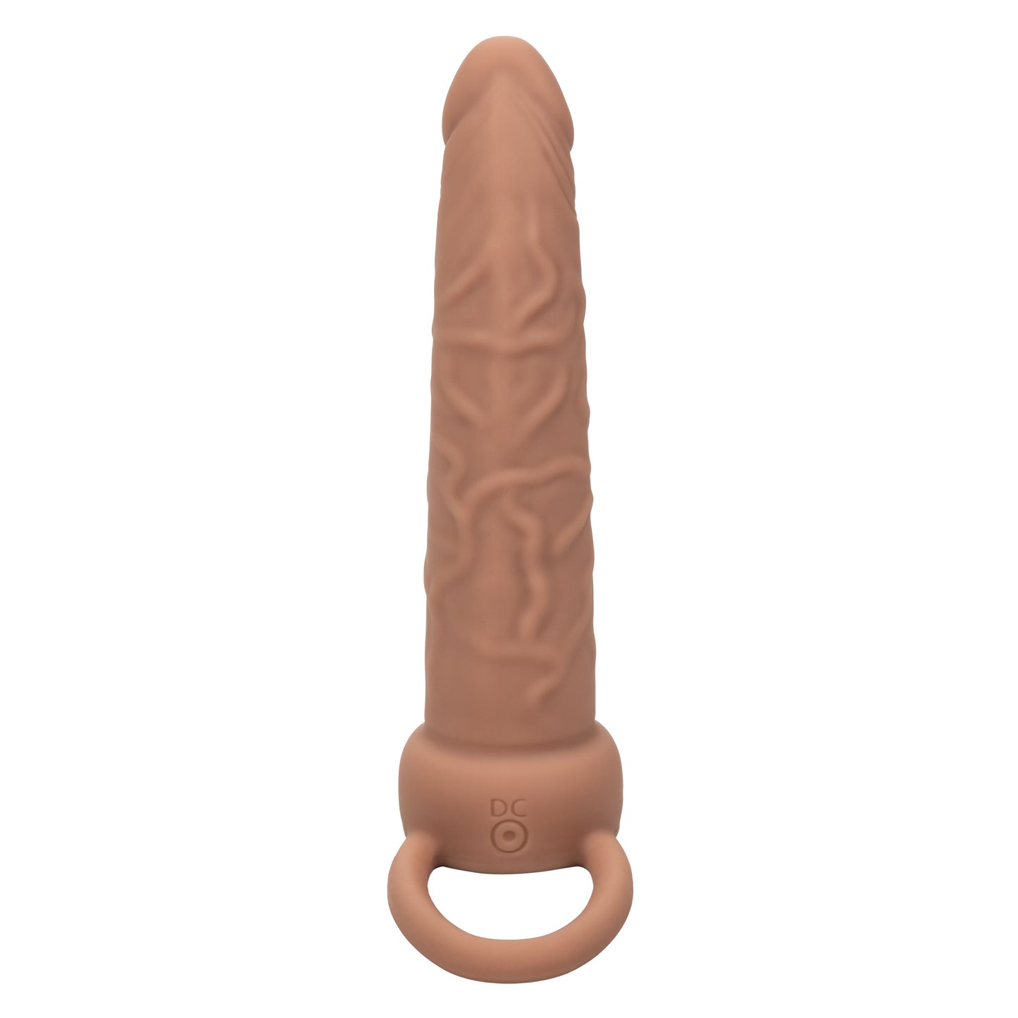 Performance Maxx Double Penetration Vibrating Dildo - Light Chocolate