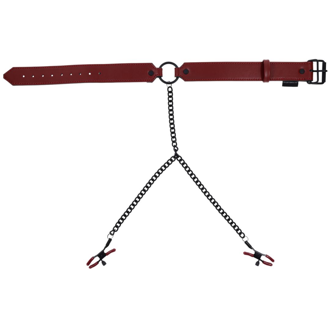 Saffron Collar with Nipple Clamps