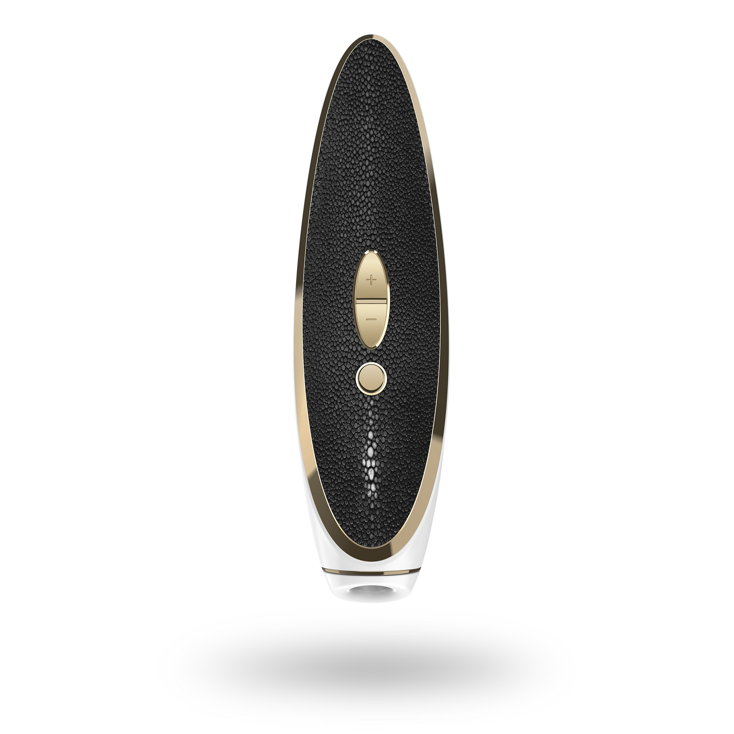 Satisfyer Luxury Air Pulsation + Vibration - Gold & Black Leather