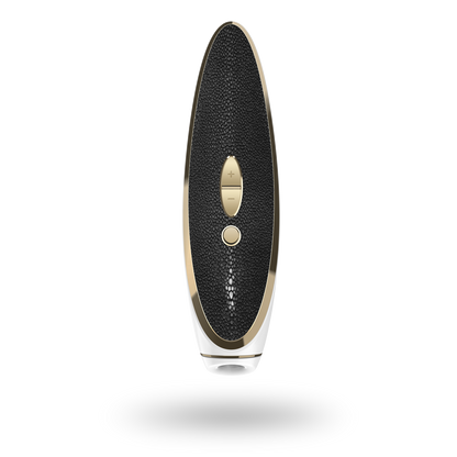 Satisfyer Luxury Air Pulsation + Vibration - Gold & Black Leather