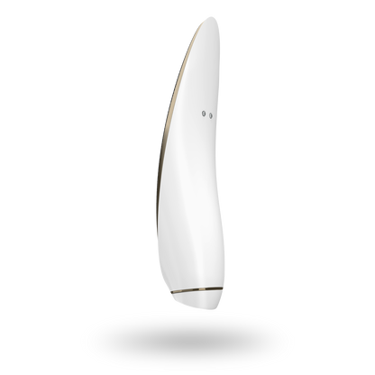 Satisfyer Luxury Air Pulsation + Vibration - Gold & Black Leather