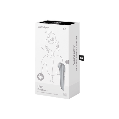 Satisfyer Luxury Air Pulsation + Vibration - Pure Aluminum