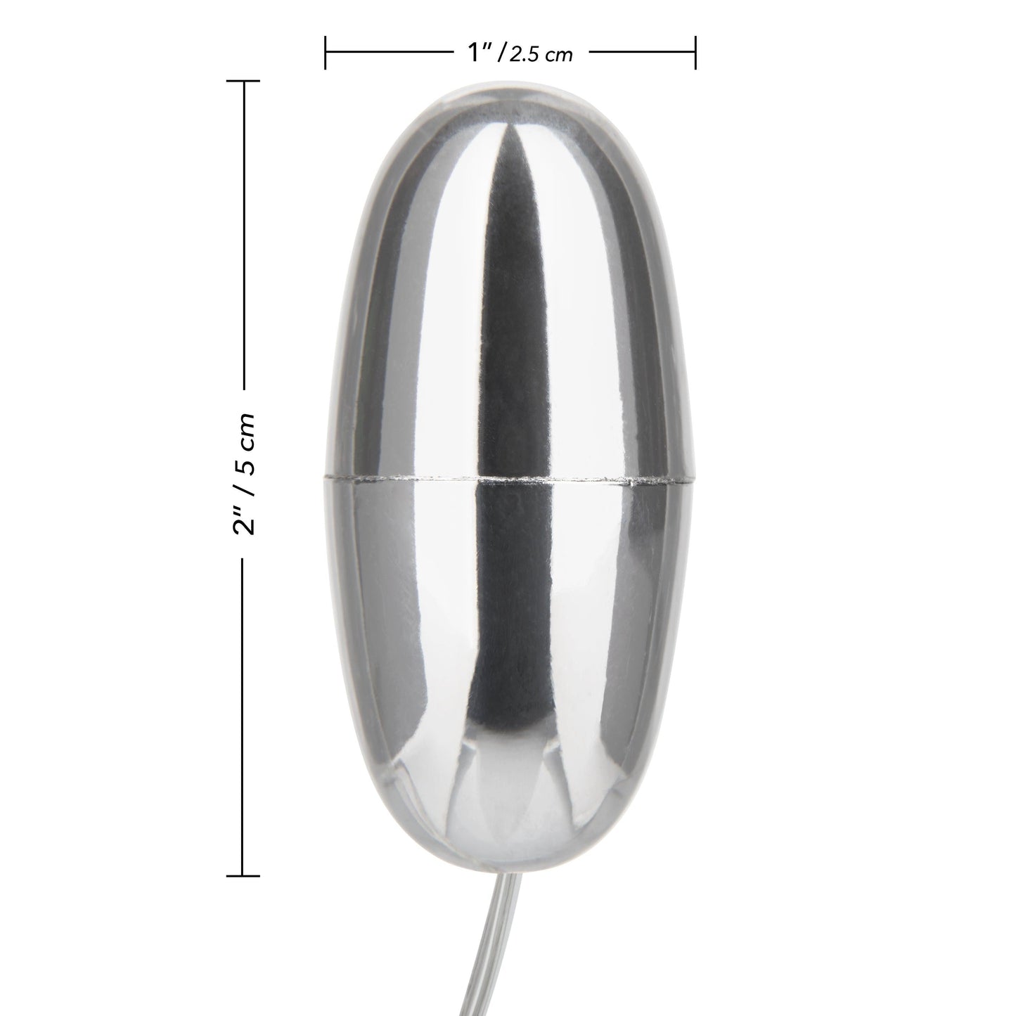 Slim Teardrop Wired Remote Control Vibrating Bullet - Various Colors