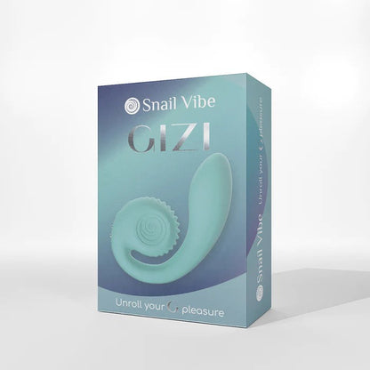Snail Gizi Compact Ultra Powerful 2 Motor Dual Stimulating Vibrator - Blue