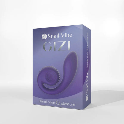 Snail Gizi Compact Ultra Powerful 2 Motor Dual Stimulating Vibrator - Purple