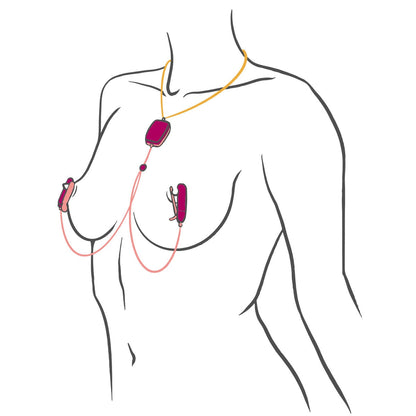 Sphinx Bluetooth App-controlled Vibrating Nipple Clamps