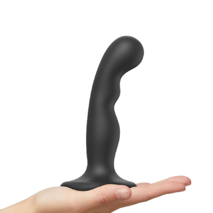 Strap-On-Me Small Prostate & G-Spot Silicone Suction Cup Dildo - Black