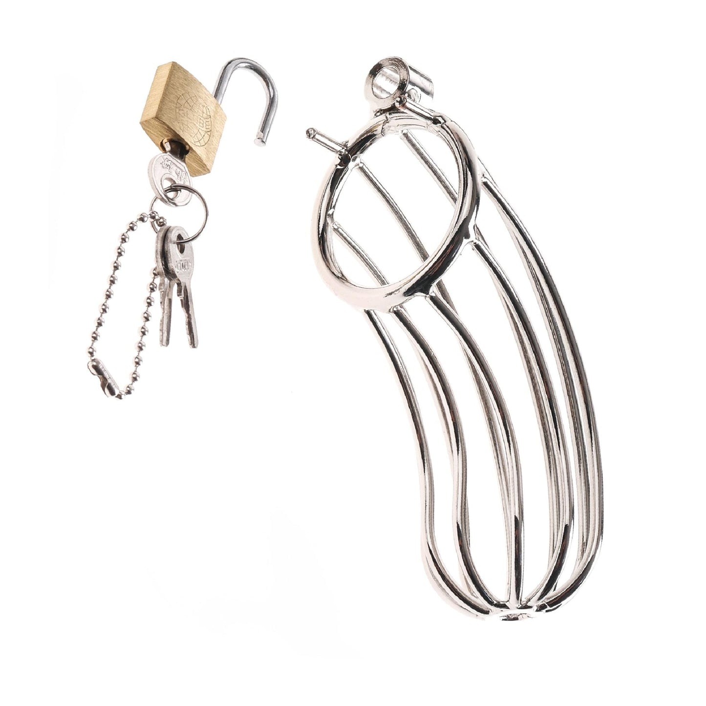 The Prisoner Extreme Locking Steel Chastity Cage