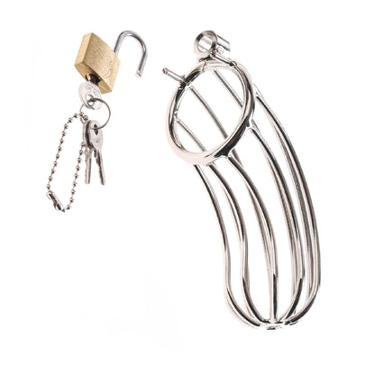 The Prisoner Extreme Locking Steel Chastity Cage