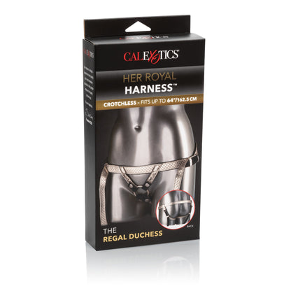 The Regal Duchess Crotchless Strap-on Harness - Gold