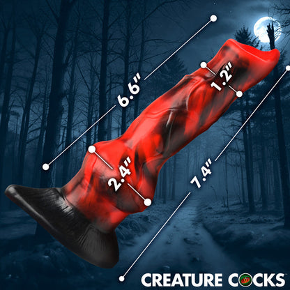 Vibra Beast Vibrating Canine Werewolf Dildo with Knot