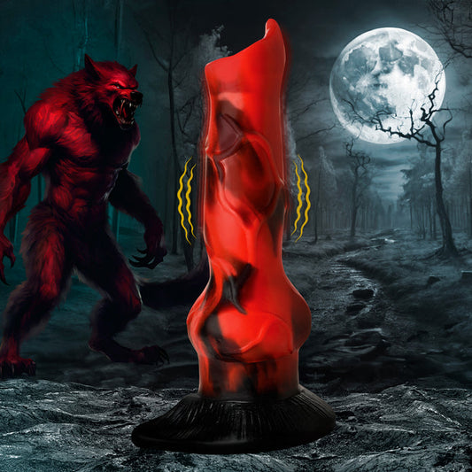 Vibra Beast Vibrating Canine Werewolf Dildo with Knot