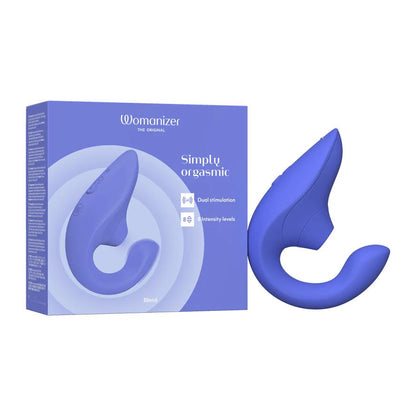 Womanizer Blend  Pleasure Air Clitoral & G-Spot Rabbit - Blue