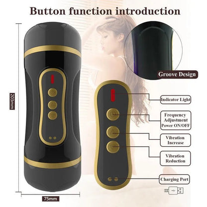 Dual Head Realistic Vibrating Pocket Pussy