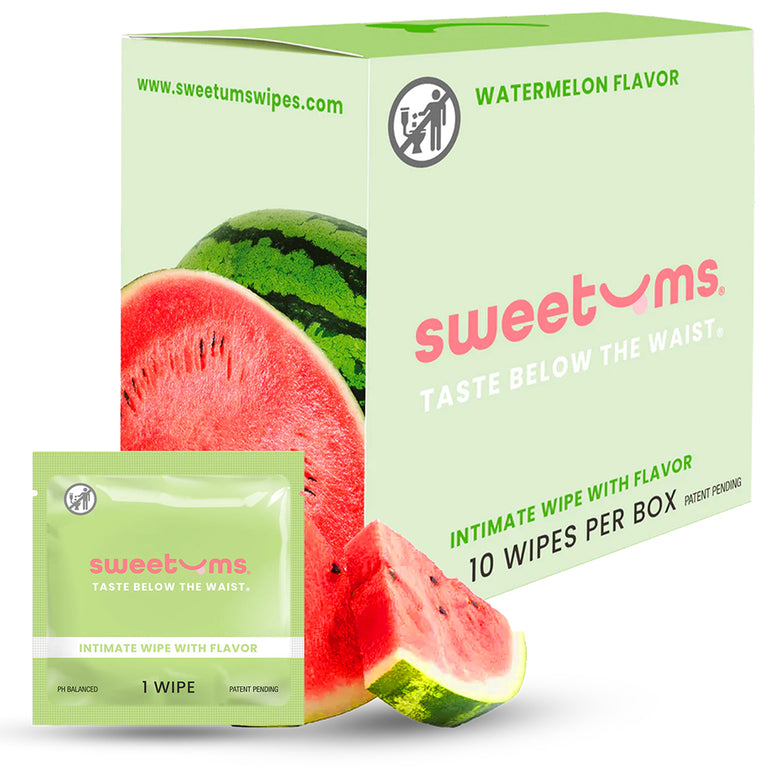 Sweetums Flavored Intimate Wipes - Various Flavors 10 pack